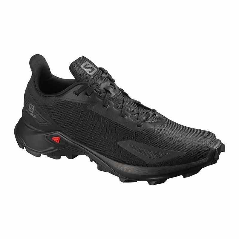 Salomon Israel ALPHACROSS BLAST - Mens Trail Running Shoes - Black (BUTE-31524)